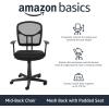 imageAmazon Basics Mesh MidBack AdjustableHeight 360Degree Swivel Office Desk Chair with Armrests Lumbar Support and Easy to Assemble Black