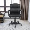 imageAmazon Basics Office Computer Task Desk Chair with Padded Armrests MidBack Adjustable 360 Swivel Rolling 275 Pound Capacity BIFMA Certified 242quotD x 24quotW x 348quotH Black Faux LeatherBlack