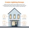 imageAmazon Basics Smart A19 LED Light Bulb Color Changing 60W Equivalent 800LM Works with Alexa Only 24 GHz WiFi No Hub Required 1PackColor Changing