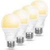 imageAmazon Basics Smart A19 LED Light Bulb Color Changing 60W Equivalent 800LM Works with Alexa Only 24 GHz WiFi No Hub Required 1PackDimmable Soft White