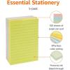 imageAmazon Basics Sticky Note Pads Lined 4x6 Rectangular Assorted Colors Pack of 5
