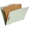 imageAmazon Basics Sturdy 10Pack Letter Size Pressboard Classification File Folders with Fasteners Dividers 2 Expansion  GreenGreen