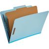 imageAmazon Basics Sturdy 10Pack Letter Size Pressboard Classification File Folders with Fasteners Dividers 2 Expansion  GreenLight Blue