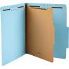 imageAmazon Basics Sturdy 10Pack Letter Size Pressboard Classification File Folders with Fasteners Dividers 2 Expansion  GreenLight Blue