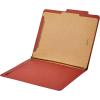 imageAmazon Basics Sturdy 10Pack Letter Size Pressboard Classification File Folders with Fasteners Dividers 2 Expansion  GreenRed