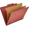 imageAmazon Basics Sturdy 10Pack Letter Size Pressboard Classification File Folders with Fasteners Dividers 2 Expansion  GreenRed