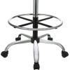 imageAmazonBasics MultiPurpose Adjustable Drafting Spa Bar Stool with Foot Rest and Wheels  Black