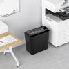 imageAmazon Basics 8Sheet Strip Cut Paper CD and Credit Card Shredder Compact No Basket Portable with Extendable Arm Black