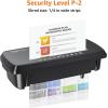 imageAmazon Basics 8Sheet Strip Cut Paper CD and Credit Card Shredder Compact No Basket Portable with Extendable Arm Black