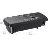 imageAmazon Basics 8Sheet Strip Cut Paper CD and Credit Card Shredder Compact No Basket Portable with Extendable Arm Black