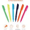 imageAmazon Basics Highlighters Fluorescent Ink Chisel Tip Assorted Colors School Supplies 12 Pack12 Pack