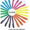 imageAmazon Basics Highlighters Fluorescent Ink Chisel Tip Assorted Colors School Supplies 12 Pack24 Pack