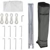 imageAmazon Basics 10 x 10 Pop Up Canopy Tent Outdoor Setup Includes Wheeled Carry Bag 8 Pegs 4 Ropes 4 Weighted Bags BlueWhite