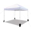 imageAmazon Basics 10 x 10 Pop Up Canopy Tent Outdoor Setup Includes Wheeled Carry Bag 8 Pegs 4 Ropes 4 Weighted Bags BlueWhite