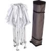 imageAmazon Basics 10 x 10 Pop Up Canopy Tent Outdoor Setup Includes Wheeled Carry Bag 8 Pegs 4 Ropes 4 Weighted Bags BlueWhite