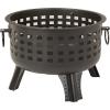 imageAmazon Basics 27 inch Steel Round Lattice Fire Pitblack