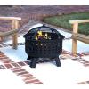 imageAmazon Basics 27 inch Steel Round Lattice Fire Pitblack