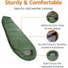 imageAmazon Basics Cold Weather Mummy Sleeping Bag Olive Green
