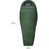 imageAmazon Basics Cold Weather Mummy Sleeping Bag Olive Green