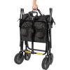 imageAmazon Basics Collapsible Folding Heavy Duty Utility Wagon for Outdoor Sports Camping Garden and Shopping BlackBlack