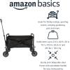 imageAmazon Basics Collapsible Folding Heavy Duty Utility Wagon for Outdoor Sports Camping Garden and Shopping BlackBlack