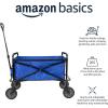 imageAmazon Basics Collapsible Folding Heavy Duty Utility Wagon for Outdoor Sports Camping Garden and Shopping BlackBlue