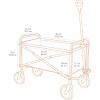 imageAmazon Basics Collapsible Folding Heavy Duty Utility Wagon for Outdoor Sports Camping Garden and Shopping BlackBlue