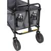 imageAmazon Basics Collapsible Folding Heavy Duty Utility Wagon for Outdoor Sports Camping Garden and Shopping BlackGray
