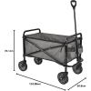 imageAmazon Basics Collapsible Folding Heavy Duty Utility Wagon for Outdoor Sports Camping Garden and Shopping BlackGray
