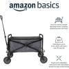 imageAmazon Basics Collapsible Folding Heavy Duty Utility Wagon for Outdoor Sports Camping Garden and Shopping BlackGray