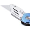 imageAmazon Basics Folding Utility Knife Lightweight Aluminum Body with Holster Light BlueLight Blue