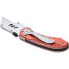 imageAmazon Basics Folding Utility Knife Lightweight Aluminum Body with Holster Light BlueRed