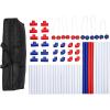 imageAmazon Basics Ladder Toss Game Set RedBlue