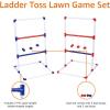 imageAmazon Basics Ladder Toss Game Set RedBlue