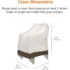 imageAmazon Basics Outdoor Patio StackableChair Cover BeigeTanBeigeTan