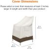 imageAmazon Basics Outdoor Patio StackableChair Cover BeigeTanBeigeTan