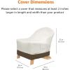 imageAmazon Basics Outdoor Patio StackableChair Cover BeigeTanBeigeTan