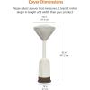 imageAmazon Basics Outdoor Round Stand Up Patio Heater Cover Black 36quotL X 36quotWX 95quotTan