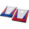 imageAmazon Basics Portable Wood Cornhole Board Set for Outdoor Play BlueRed