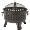 imageAmazon Basics 27 inch Steel Round Lattice Fire Pitblack