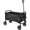 imageAmazon Basics Collapsible Folding Heavy Duty Utility Wagon for Outdoor Sports Camping Garden and Shopping BlackBlack