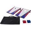 imageAmazon Basics Portable Wood Cornhole Board Set for Outdoor Play BlueRed