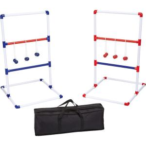 imageAmazon Basics Ladder Toss Game Set RedBlue