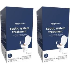 imageAmazon Basics Septic Treatment Pouch Unscented 063 oz Pack of 3 3 Month Supply 19 oz184 Pound Pack of 2