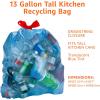imageAmazon Basics Blue Recycling Trash Bags Unscented 13 Gallon 60 count Pack of 160 Count Pack of 1