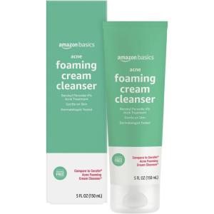 imageAmazon Basics Acne Cream Cleanser with 4 Benzoyl Peroxide 5 Fluid Ounces 1Pack