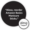 imageAmazon Basics Manicure Sticks Medium Length 100 Count Orange Solid