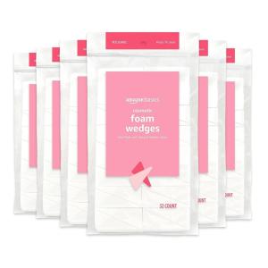 imageAmazon Basics Cosmetic Rectangular Foam Wedges 192 Count 6 Packs of 32 White Previously Solimo32 Count Pack of 6