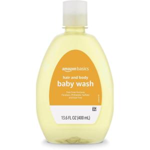 imageAmazon Basics TearFree Baby Hair and Body Wash 271 Fluid Ounce Lightly Scented 4Pack Previously Solimo136 Fl Oz Pack of 1