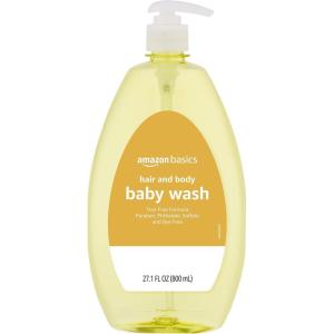 imageAmazon Basics TearFree Baby Hair and Body Wash 271 Fluid Ounce Lightly Scented 4Pack Previously Solimo271 Ounce Pack of 1